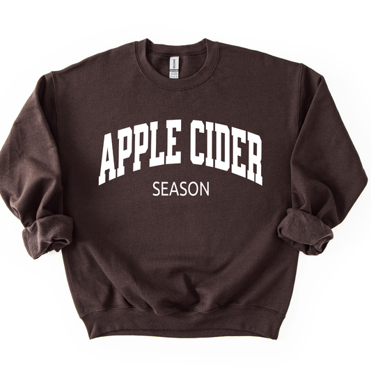 Apple Cider Season Fall Graphic Sweatshirt | Autumn Crewneck