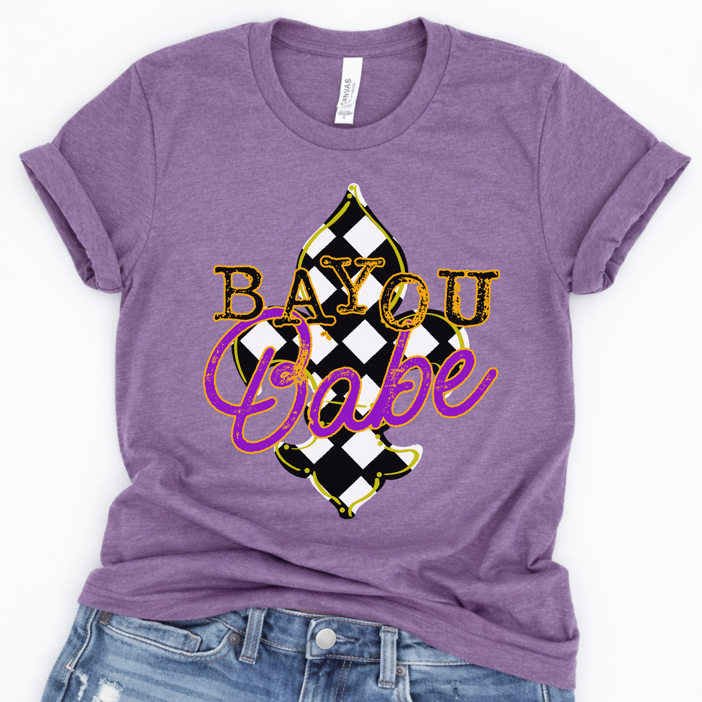 Bayou Babe Mardi Gras Fleur De Lis Graphic Tee | Spring 2026