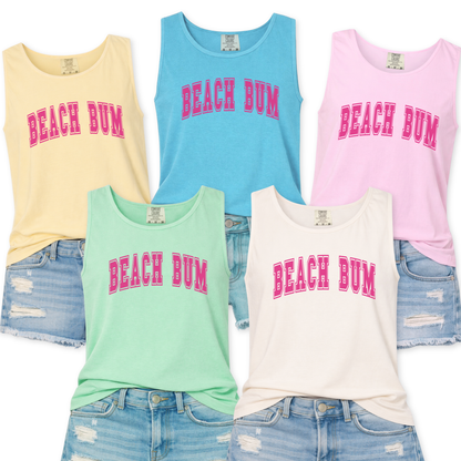 Beach Bum Summer Graphic Tank Top | ATTA TOOD®