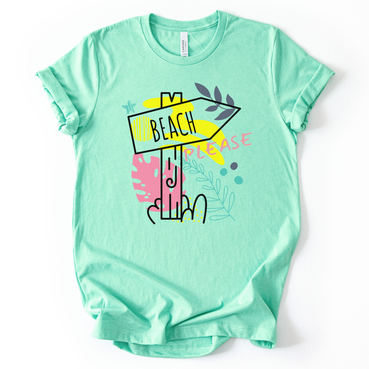 Beach Please Summer Graphic Tee | ATTA TOOD®