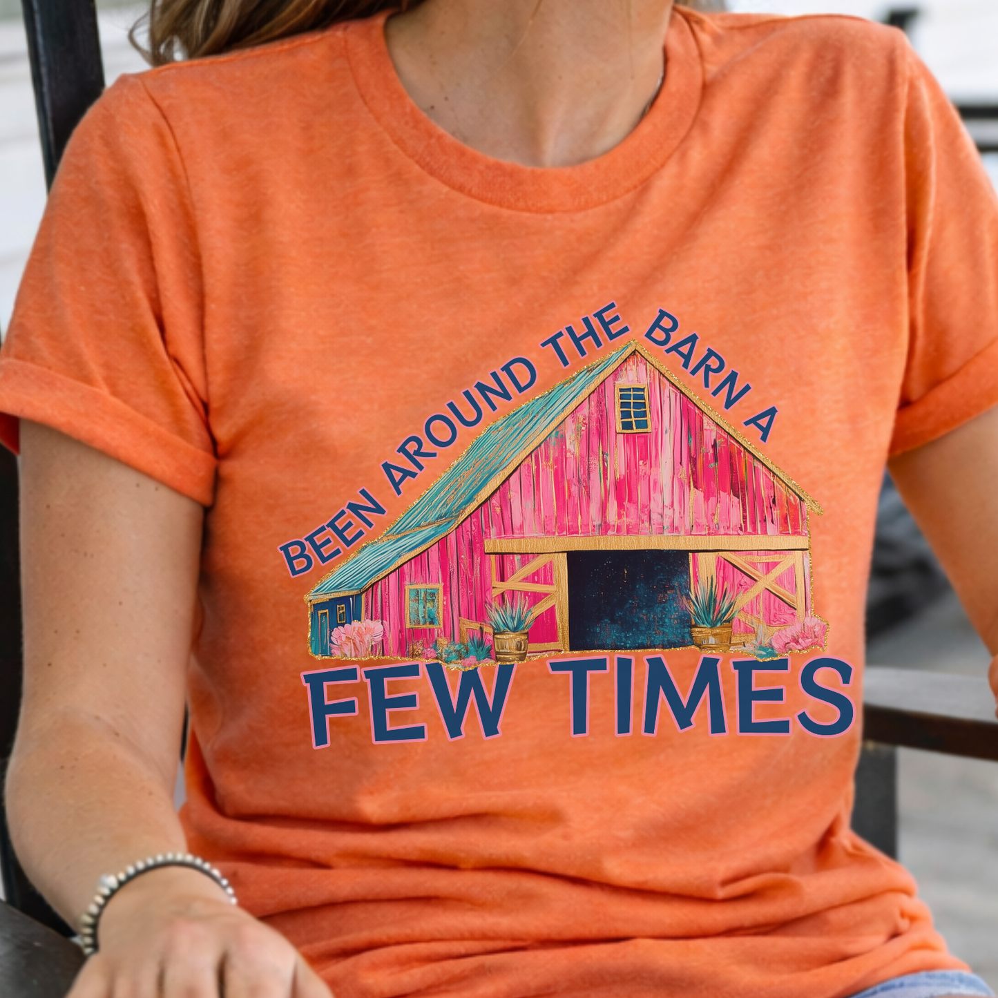 Been Around The Barn Funny Farm Graphic T-Shirt