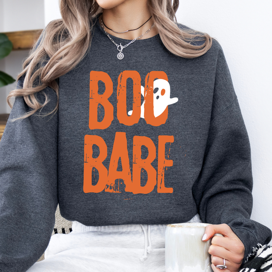 Boo Babe Halloween ghost unisex sweatshirt