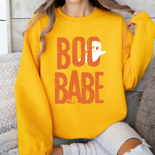 Boo Babe Halloween ghost unisex sweatshirt