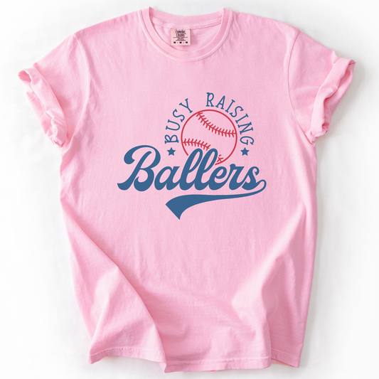 Busy raising ballers Comfort Colors® unisex graphic t-shirt