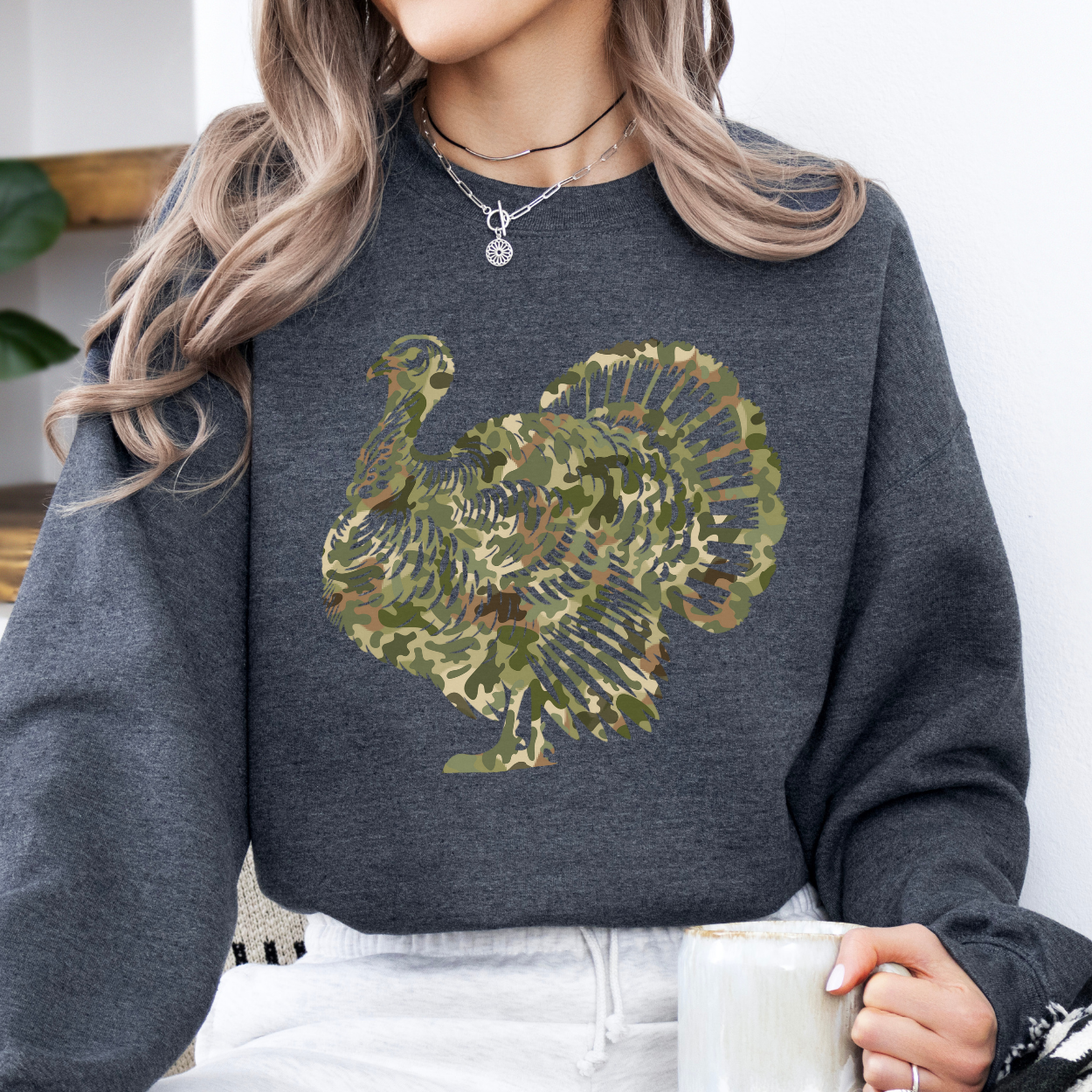 Camouflage Turkey unisex sweatshirt, Hunting Season
