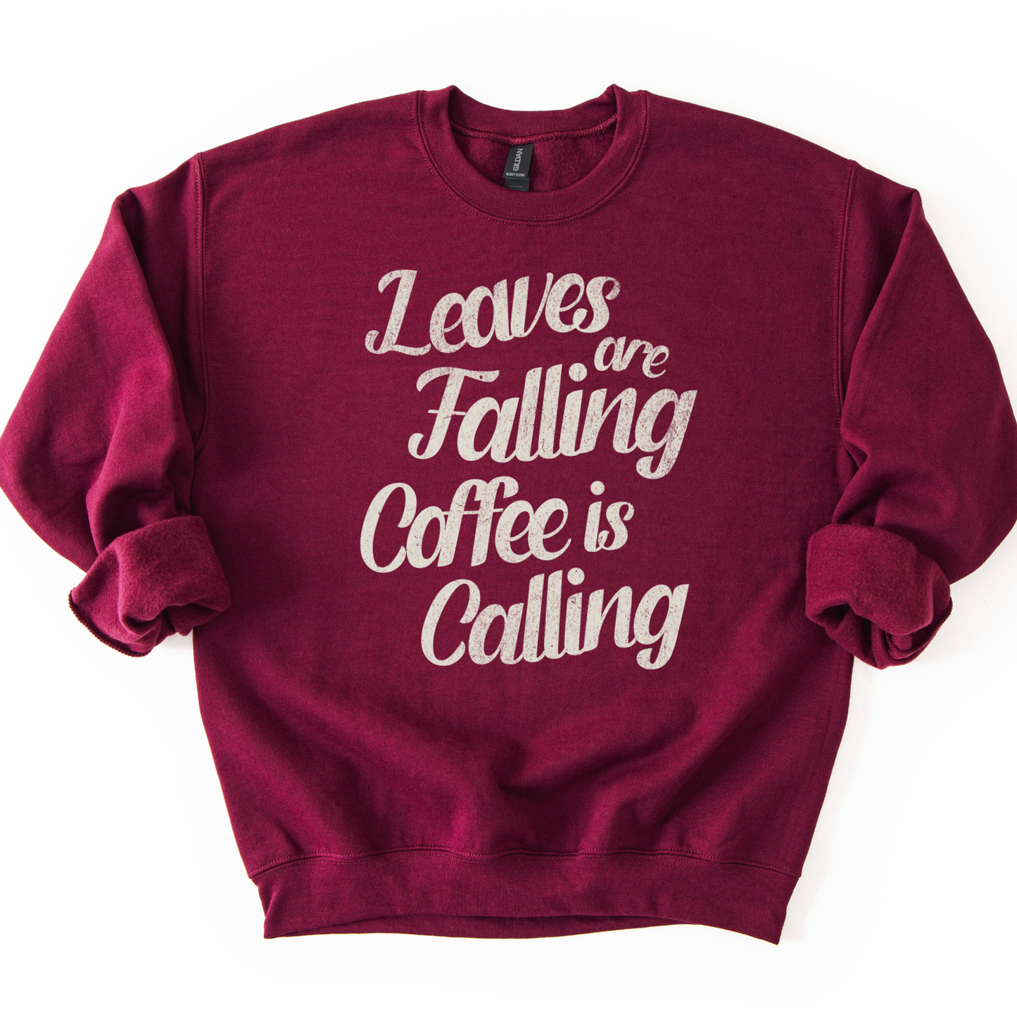 Leaves Are Falling Coffee is Calling Fall Graphic Sweatshirt