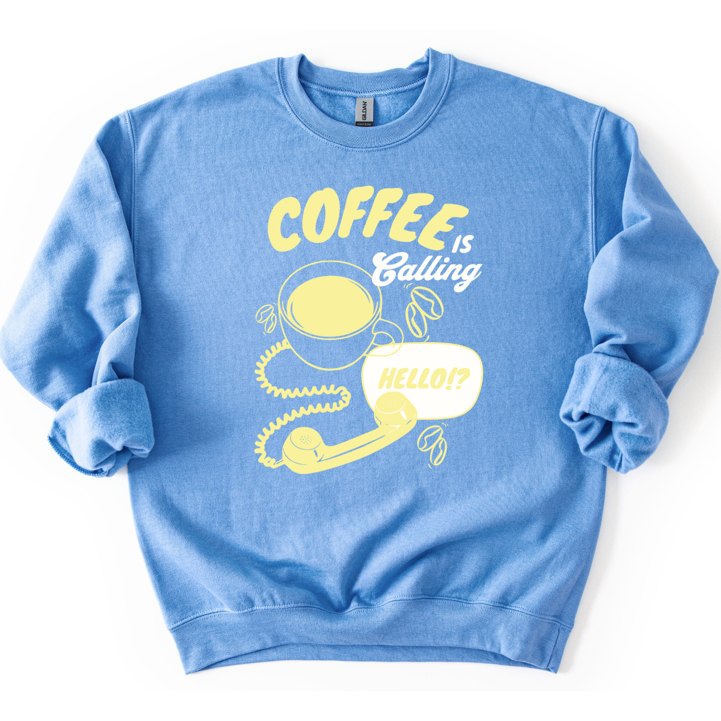 Coffee Is Calling Funny Graphic Sweatshirt