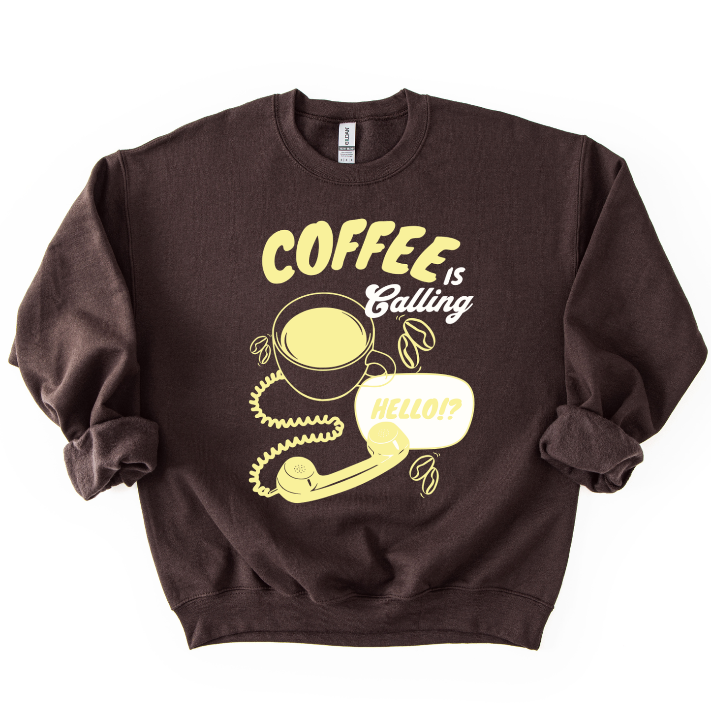 Coffee Is Calling Funny Graphic Sweatshirt