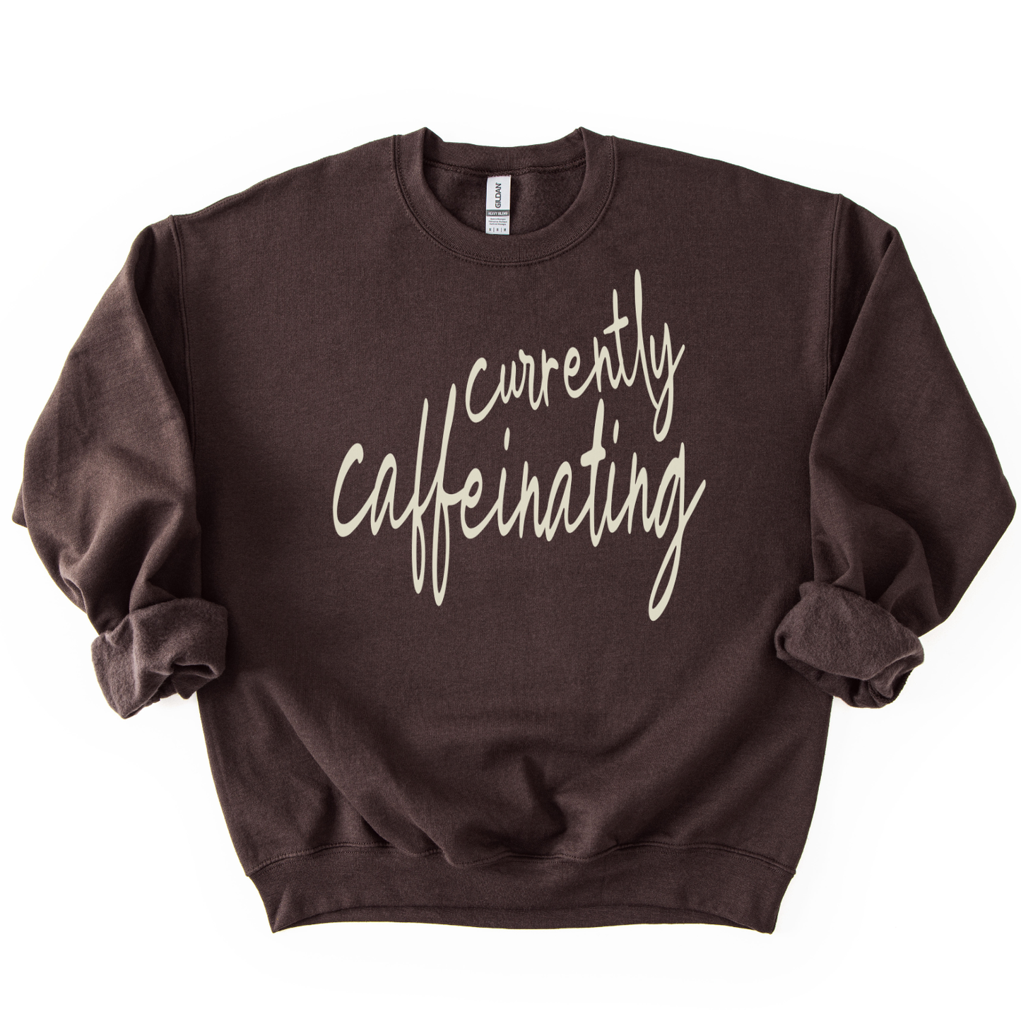 Currently Caffeinating Funny Coffee Graphic Sweatshirt