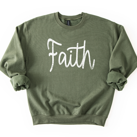 Faith Graphic Sweatshirt |Typography | Religious Crewneck