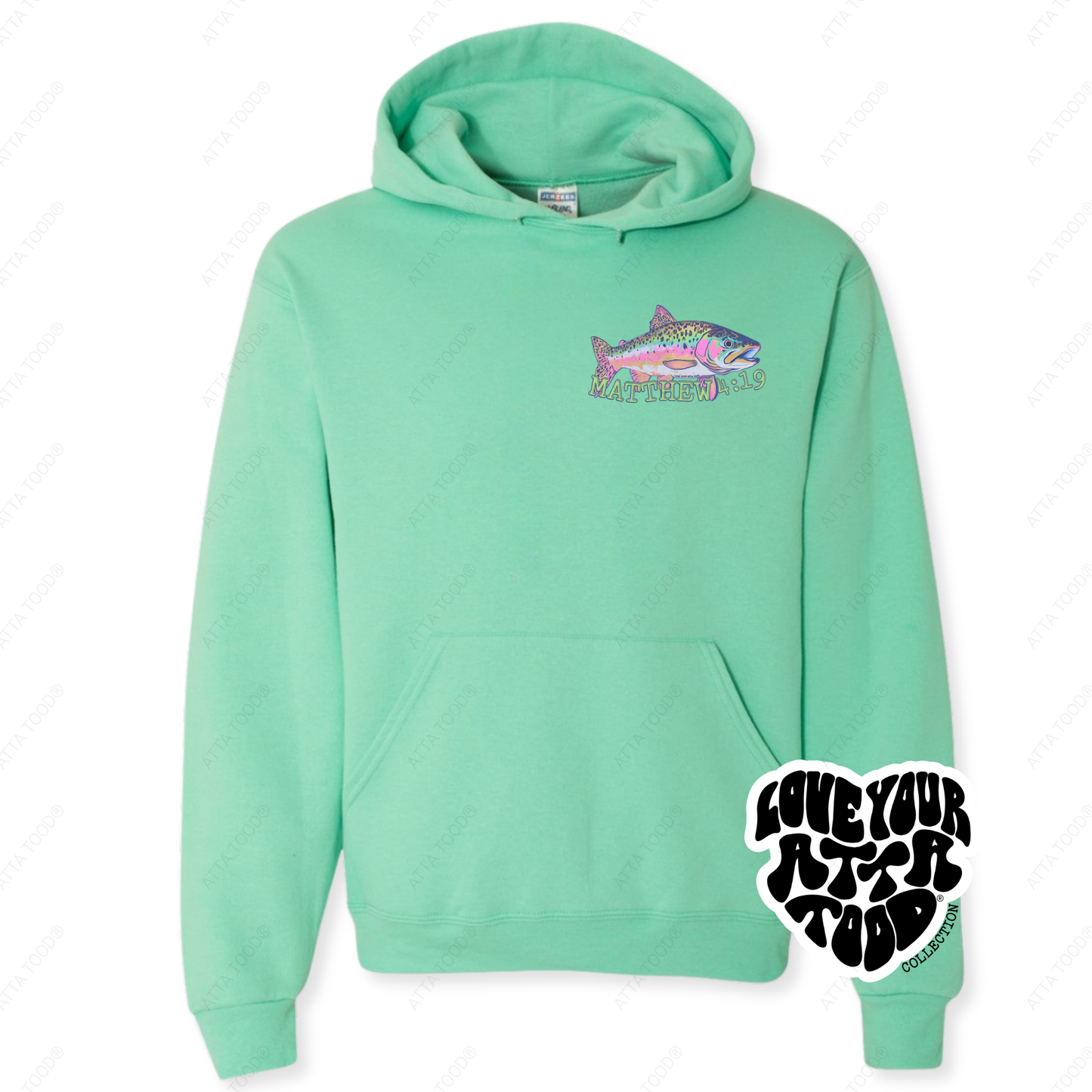 Matthew 4:19 Fishers of Men Christian Hoodie | ATTA TOOD®