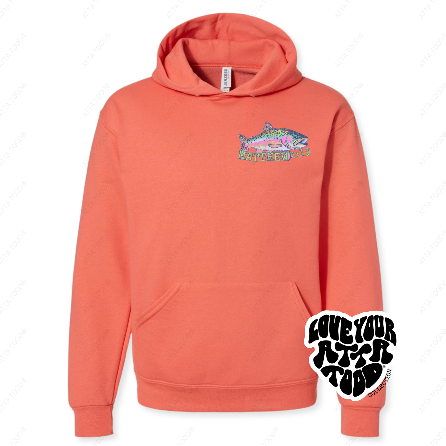 Matthew 4:19 Fishers of Men Christian Hoodie | ATTA TOOD®