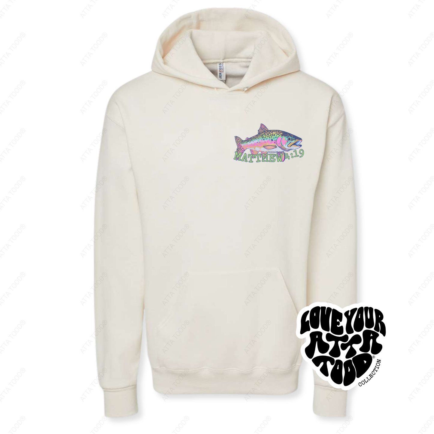 Matthew 4:19 Fishers of Men Christian Hoodie | ATTA TOOD®