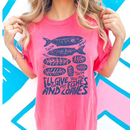 Fishes And Loaves Christian Faith Graphic T-Shirt | ATTA TOOD®