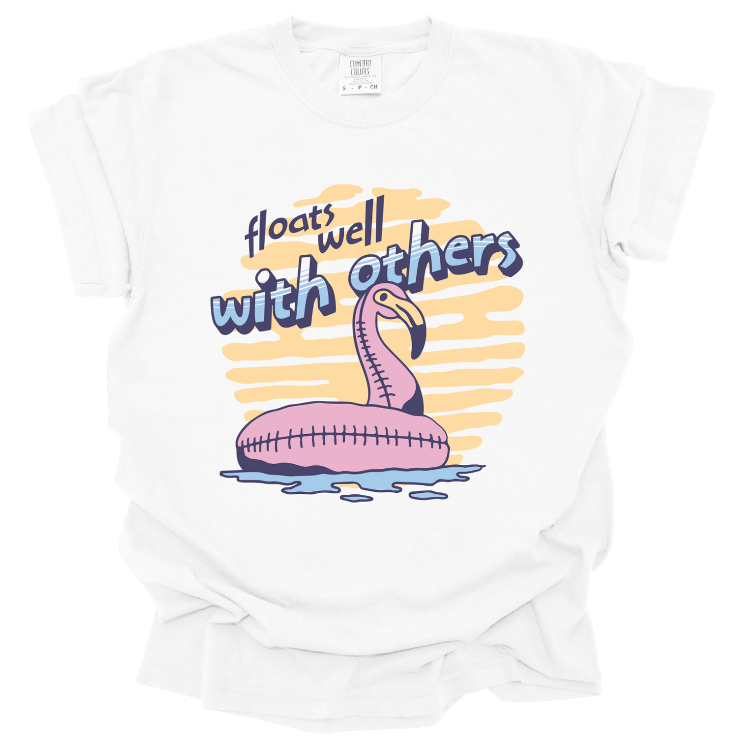 Funny summer graphic t-shirt, Flamingo top, Comfort Colors®
