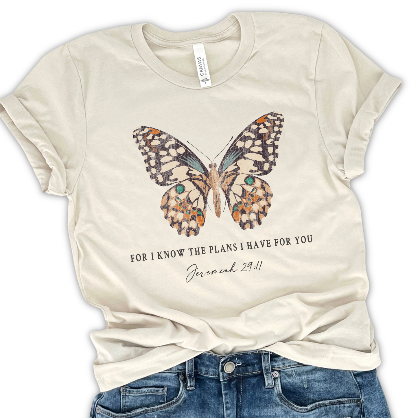 For I know the plans I have for you Christian women's graphic t-shirt