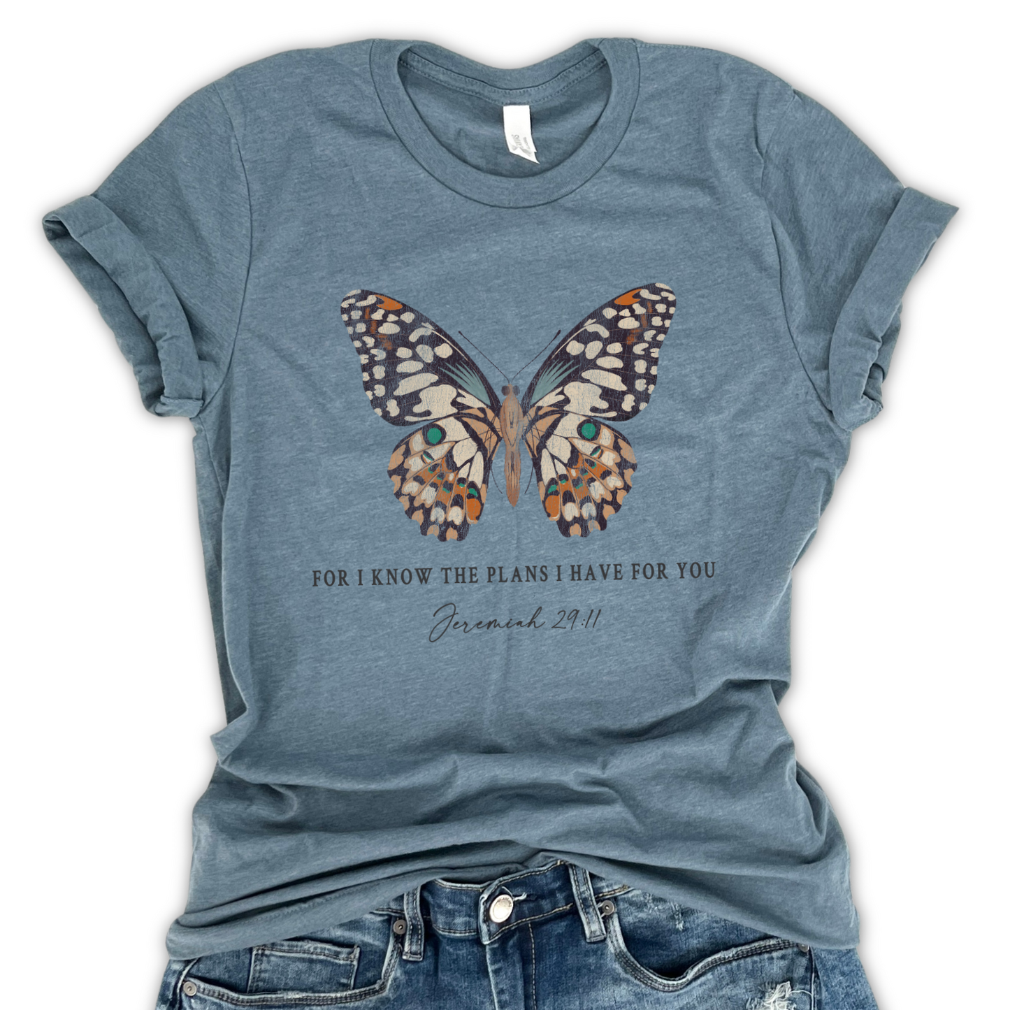 For I know the plans I have for you Christian women's graphic t-shirt