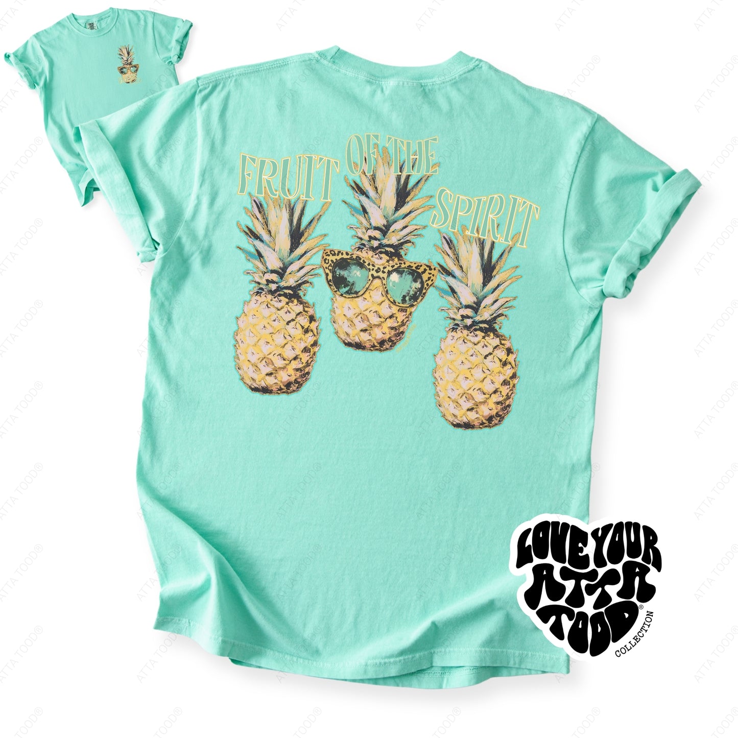 Pineapple Fruit Of The Spirit Faith Graphic Tee | ATTA TOOD