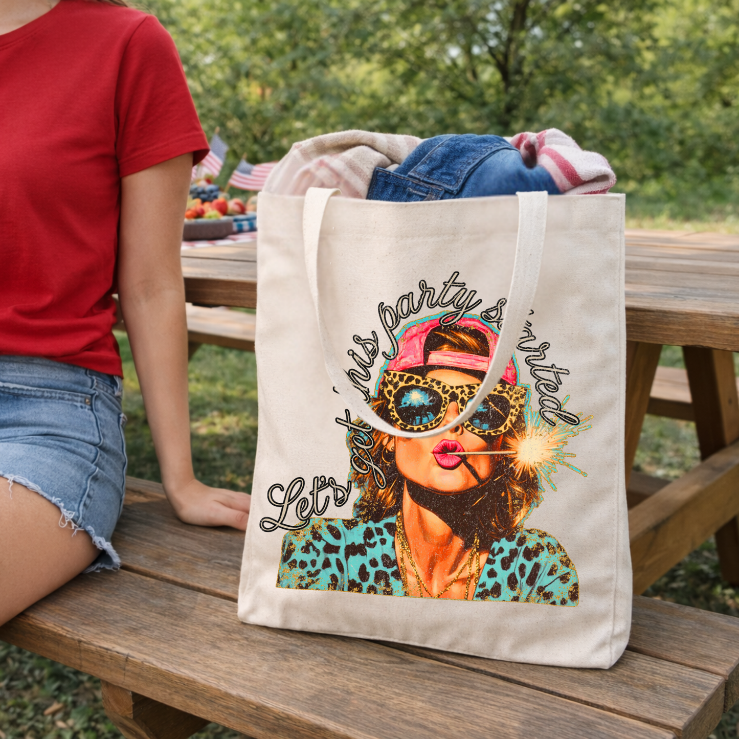Fourth of July Tote Bag | Americas 250th Birthday Party