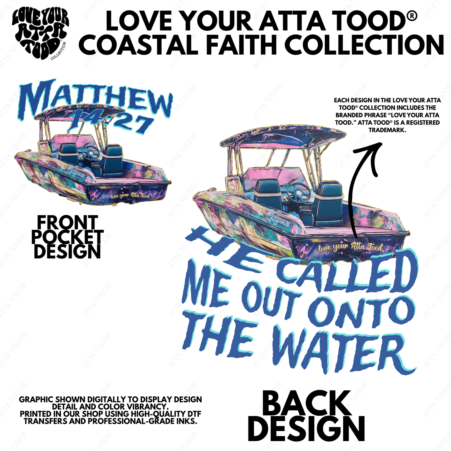 Matthew 14:27 Boat Sweatshirt | Scripture | ATTA TOOD®