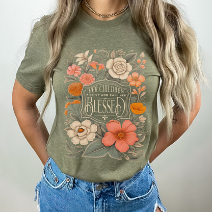 Her Children Rise Up Christian Unisex Graphic T-Shirt | ATTA TOOD®