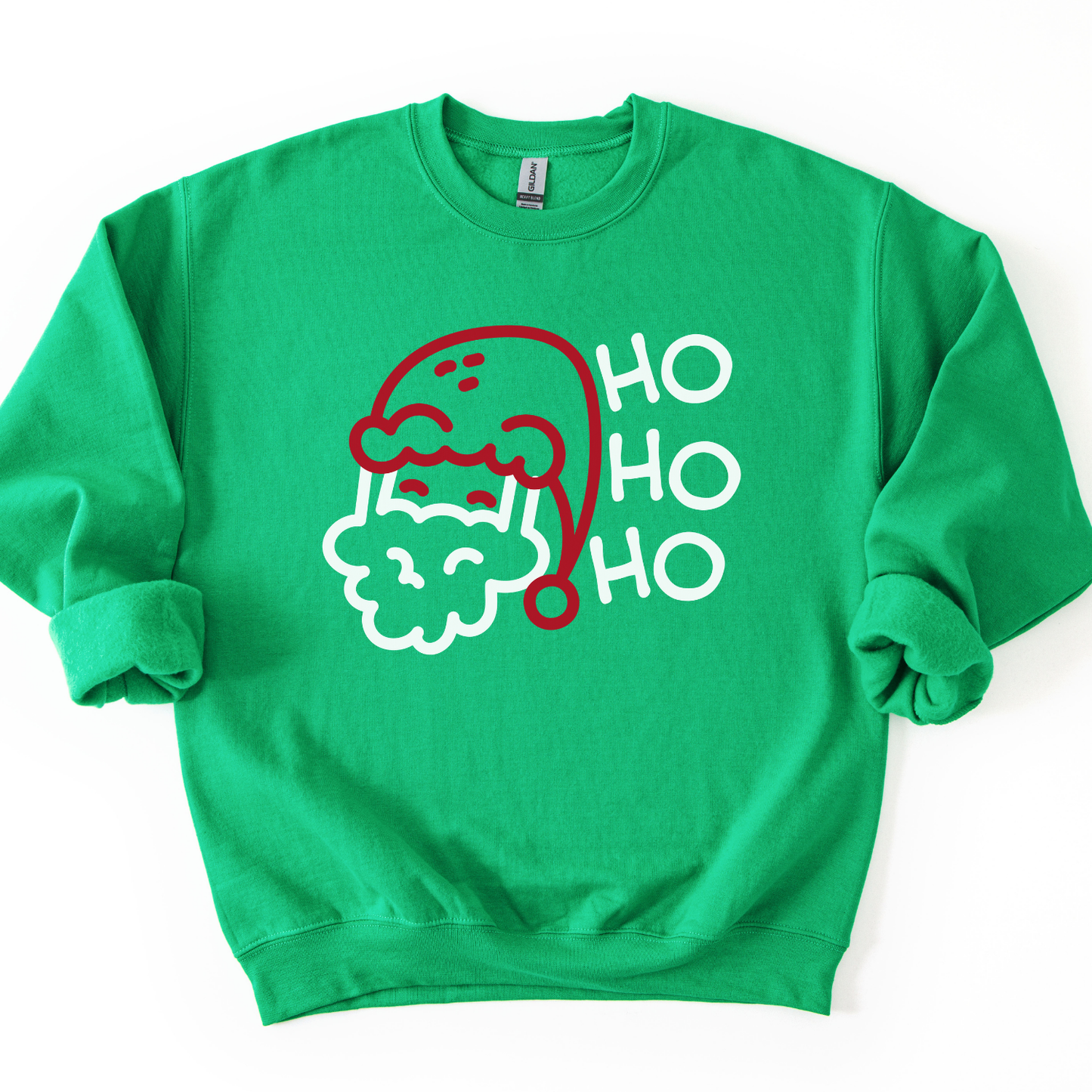 HO HO HO Funny Christmas Santa Graphic Sweatshirt