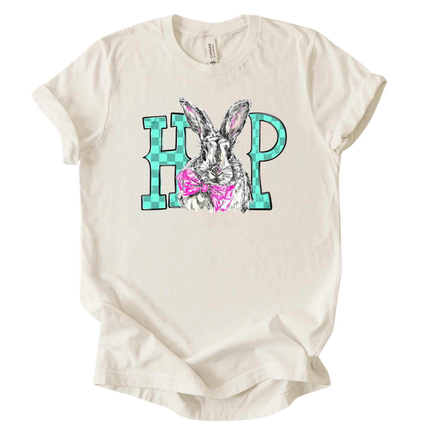 Spring 2026 Easter Tee | Bunny Graphic Design | Women's