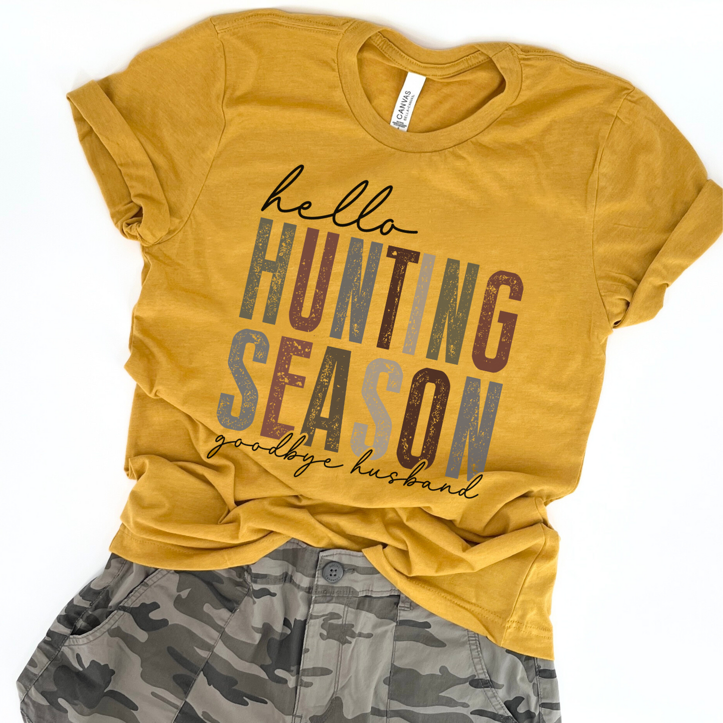 Hello hunting season goodbye husband funny t-shirt