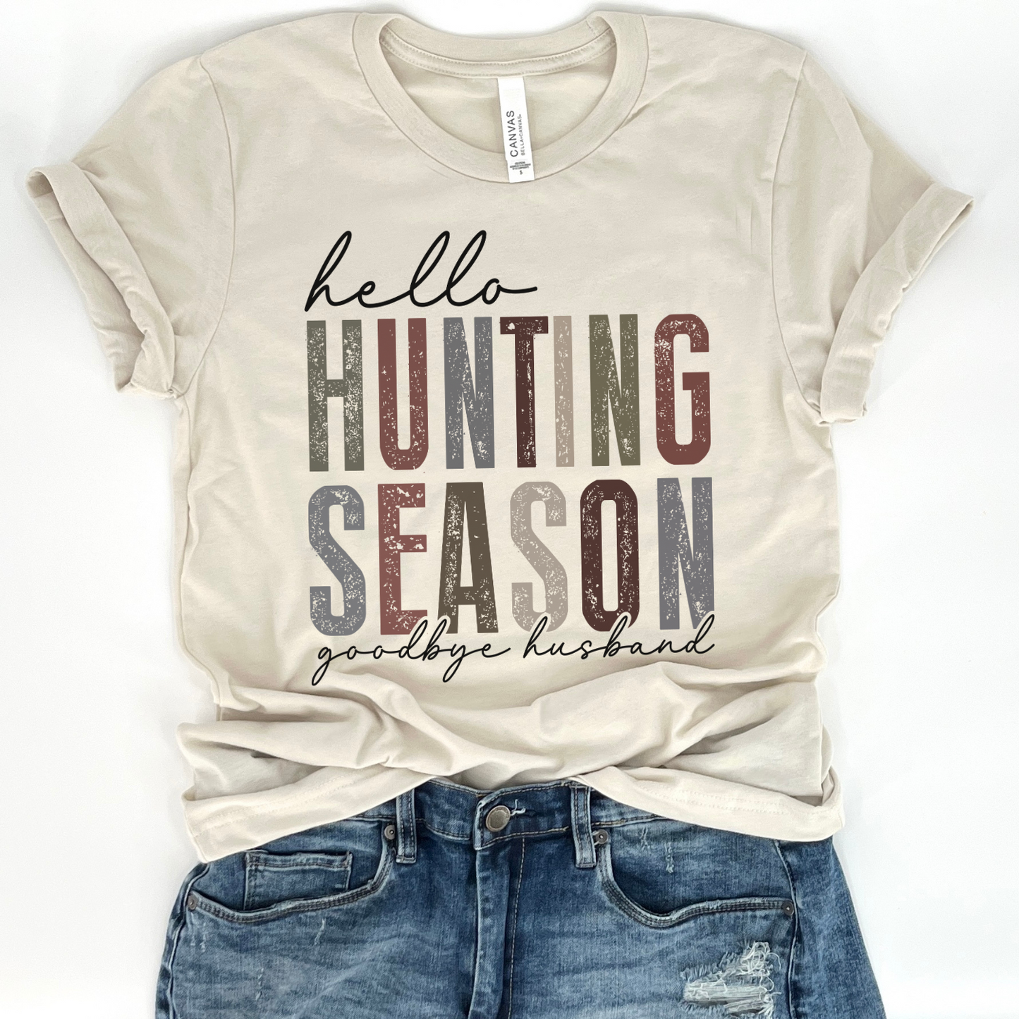 Hello hunting season goodbye husband funny t-shirt