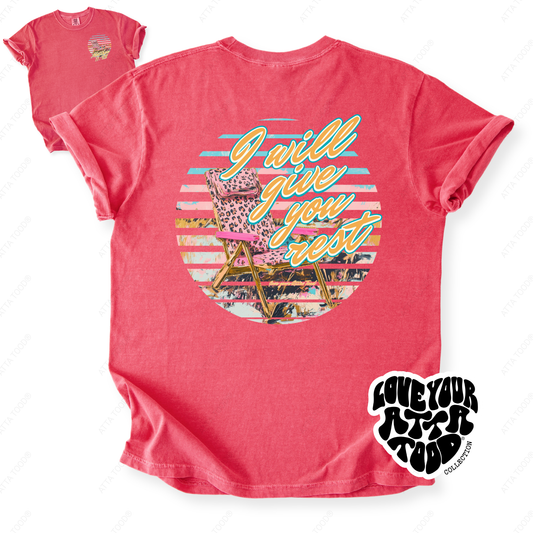Matthew 11:28 I Will Give Your Rest Christian T-Shirt | ATTA TOOD®