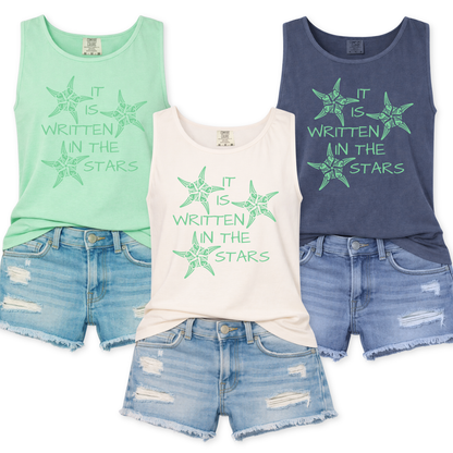 Coastal Starfish Summer Graphic Tank Top | ATTA TOOD®