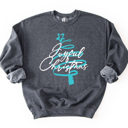 Joyful Christmas Graphic Sweatshirt | Winter Holiday Season
