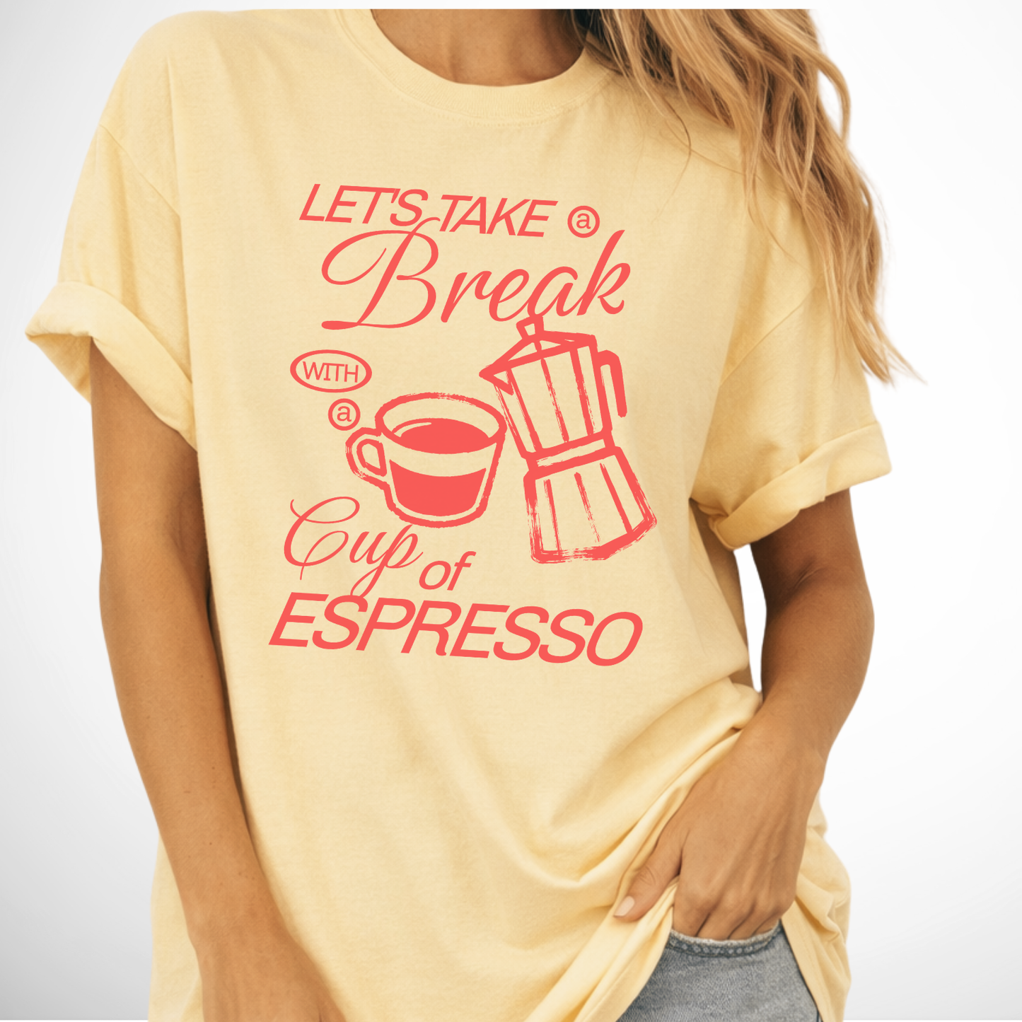 Cup of Espresso Comfort Colors Coffee Graphic Tee