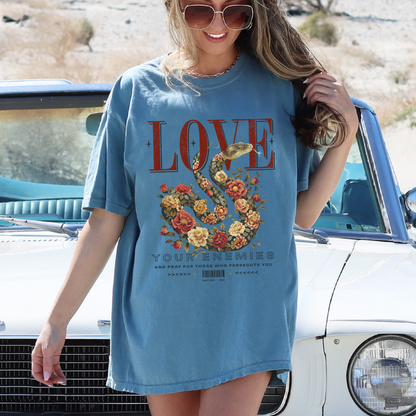 Love Your Enemies Christian Faith Graphic T-Shirt | ATTA TOOD®