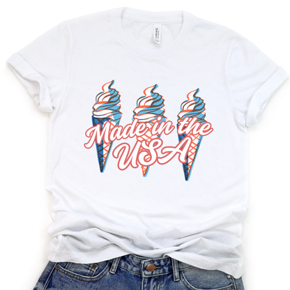 Made In The USA Patriotic Unisex Graphic T-Shirt | ATTA TOOD®