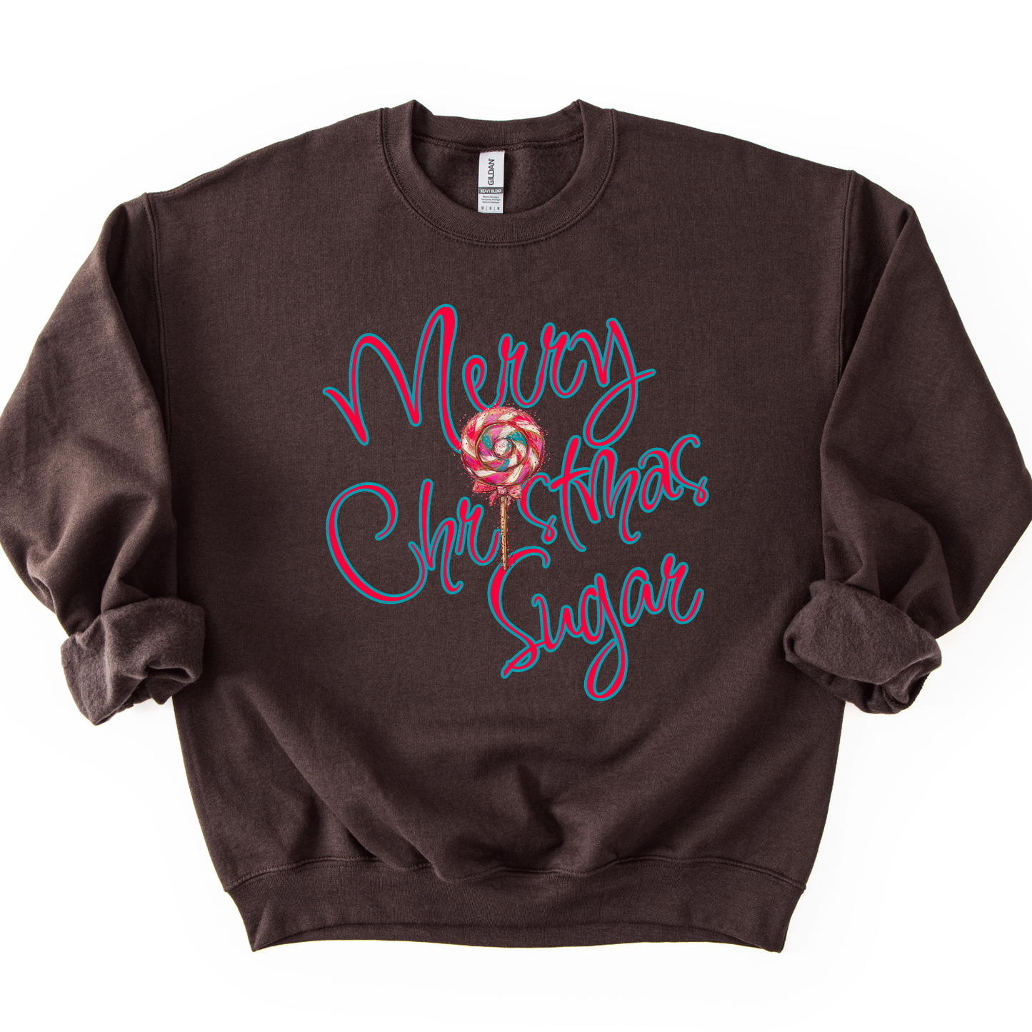 Merry Christmas Sugar Holiday Candy Graphic Sweatshirt