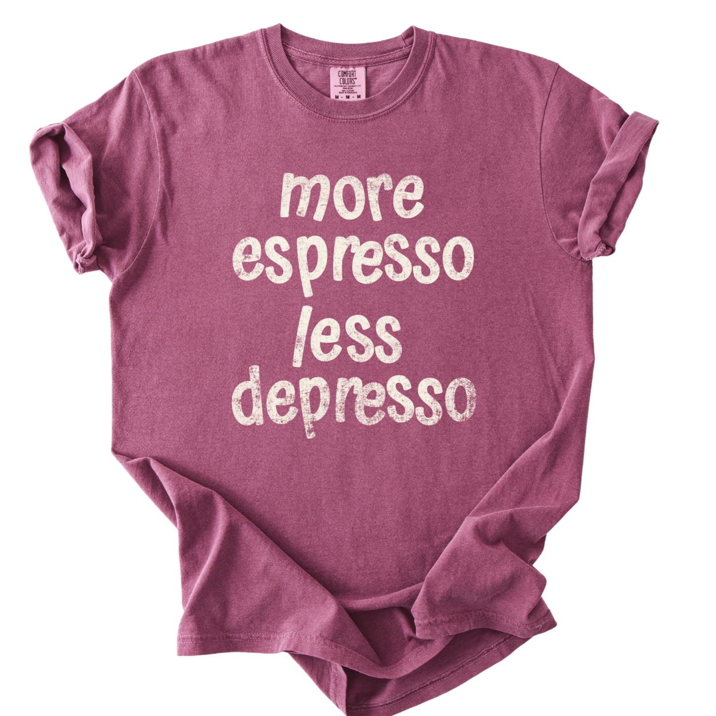 More Espresso Comfort Colors Funny Coffee Graphic Tee