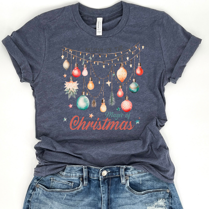 Christmas ornaments and lights t-shirt