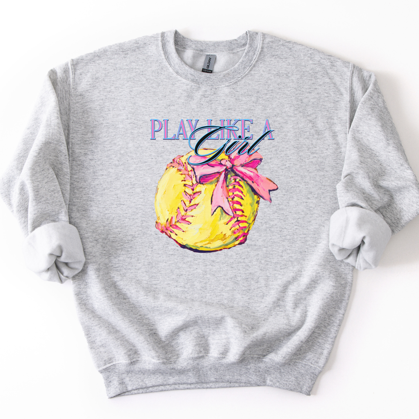 Play Like a Girl Softball Sweatshirt | ATTA TOOD®