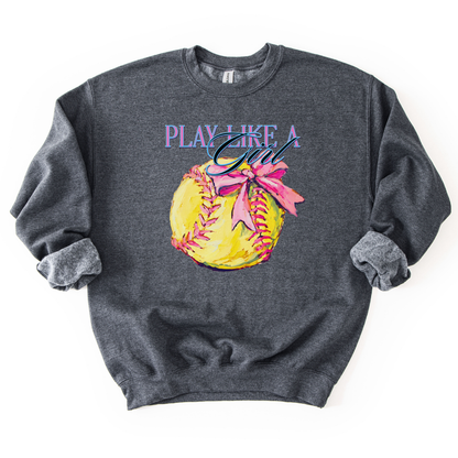 Play Like a Girl Softball Sweatshirt | ATTA TOOD®