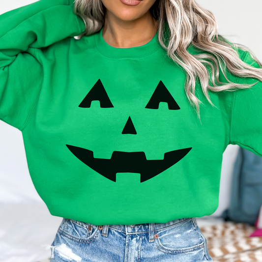 Pumpkin face Halloween sweatshirt