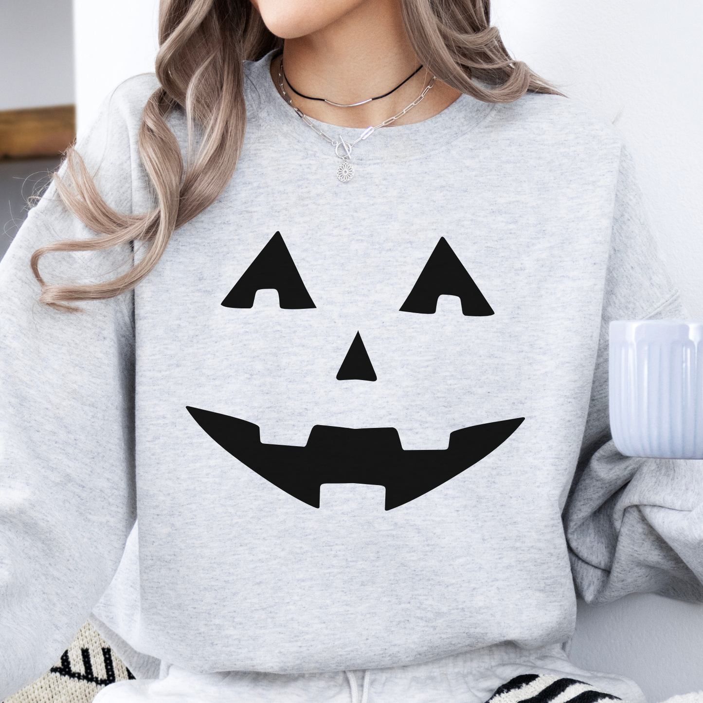 Pumpkin face Halloween sweatshirt