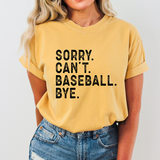 Funny baseball Comfort Colors® unisex graphic t-shirt
