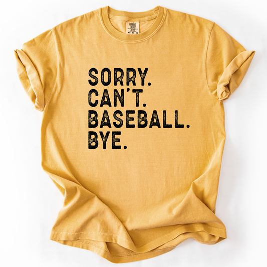 Funny baseball Comfort Colors® unisex graphic t-shirt