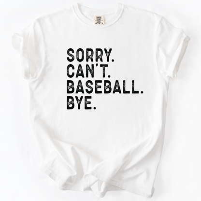 Funny baseball Comfort Colors® unisex graphic t-shirt