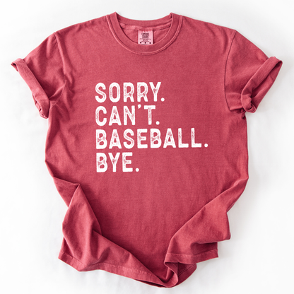 Funny baseball Comfort Colors® unisex graphic t-shirt