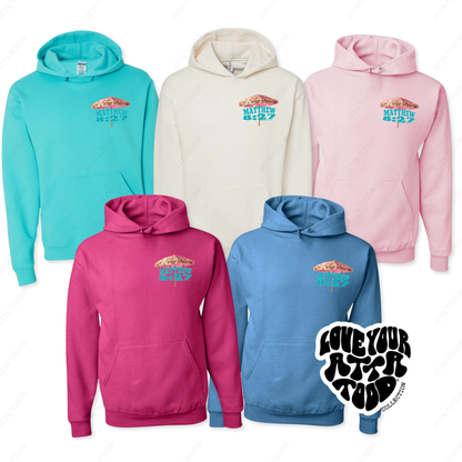 Beach Umbrella Christian Graphic Hoodie | Faith | Coastal