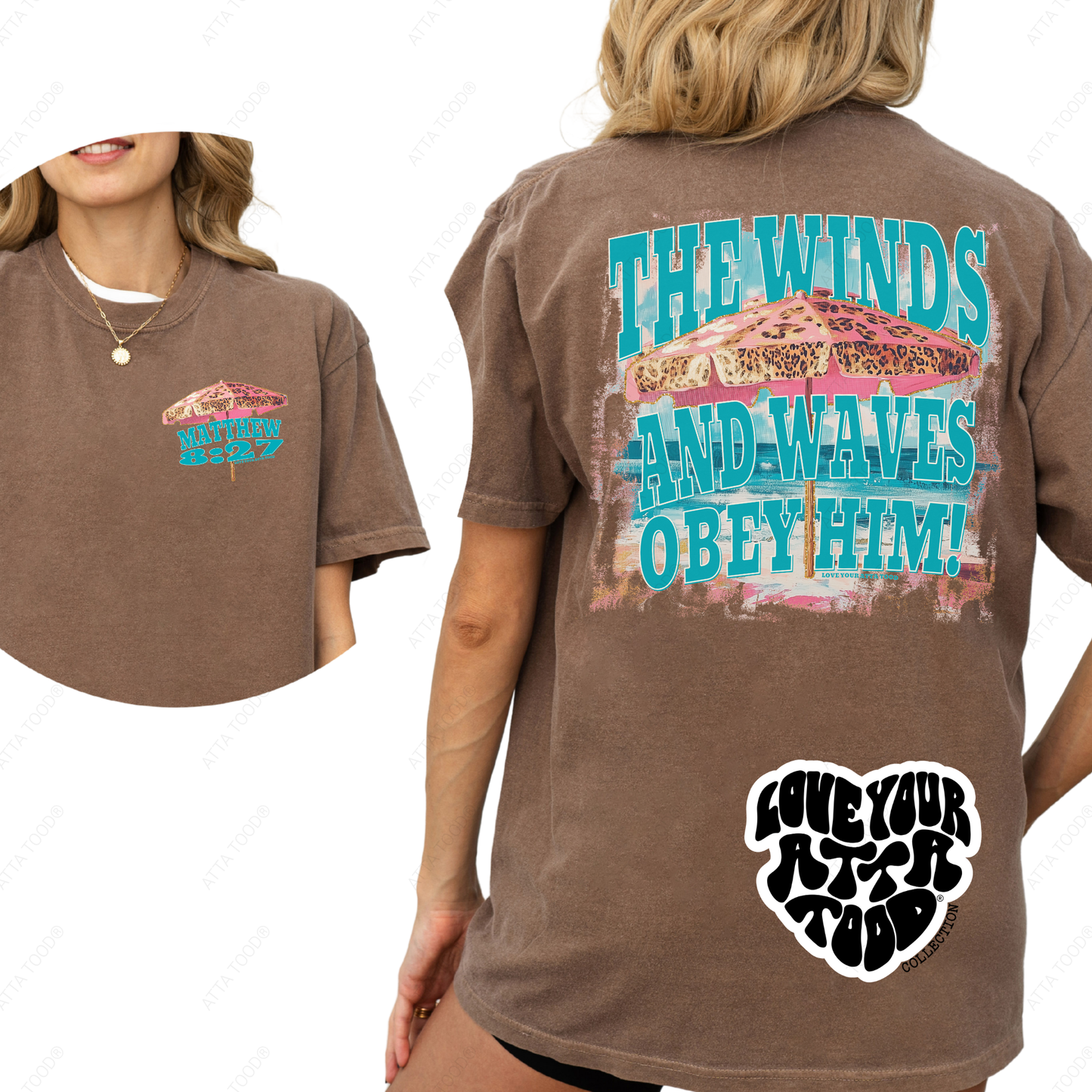 Matthew 8:27 The Winds and Waves Christian T-Shirt | ATTA TOOD®