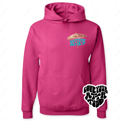 Beach Umbrella Christian Graphic Hoodie | Faith | Coastal