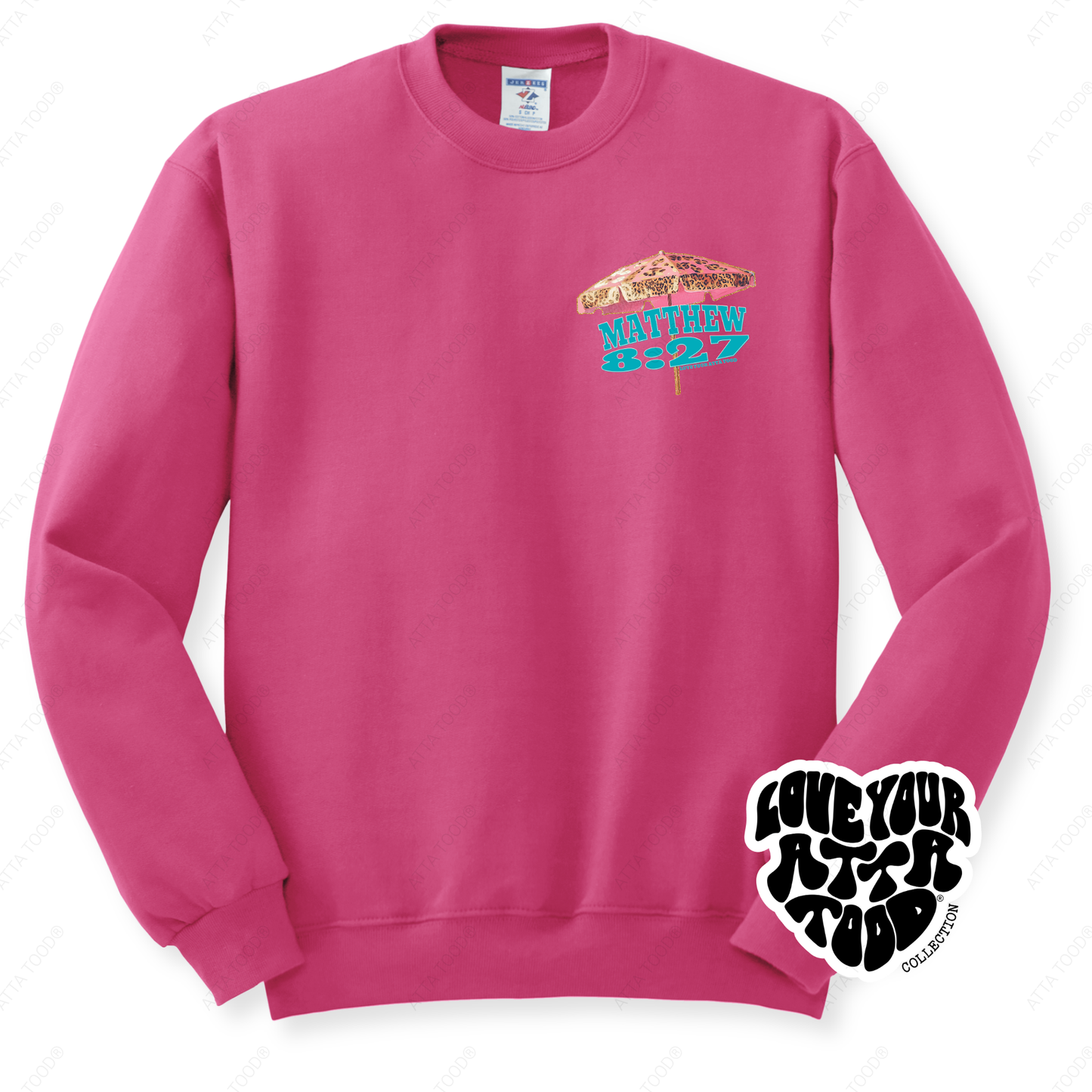 Beach Umbrella Christian Faith Graphic Sweatshirt | Coastal